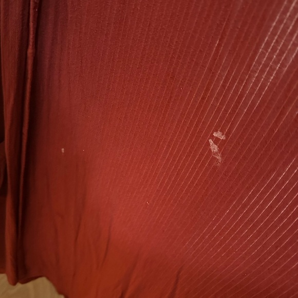 Takeout red ribbed cardigan - Picture 4 of 4